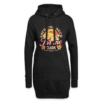 Save The Neck For Me Clark Thanksgiving Truthahn - Hoodie-Kleid - Schwarz - Vorne
