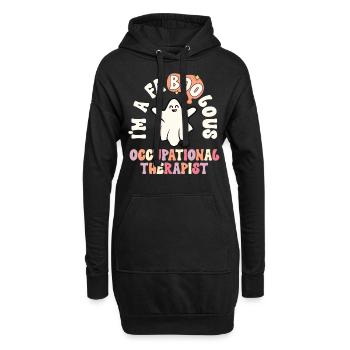 Retro Halloween Ergotherapeut Vintage - Hoodie-Kleid - Schwarz - Vorne
