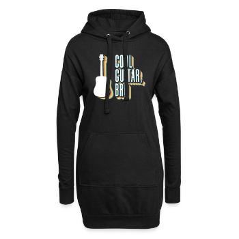 Coole Gitarre, Bro - Akustikgitarre - Hoodie-Kleid - Schwarz - Vorne