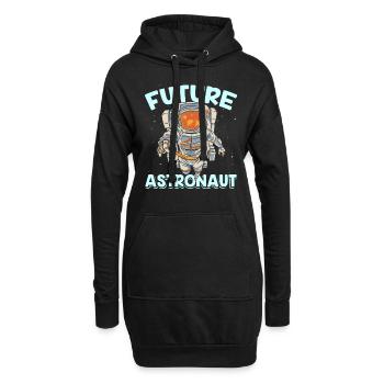 Futur astronaute Rocket Space Astronomy - Sweat-shirt à capuche long Femme - noir - Devant