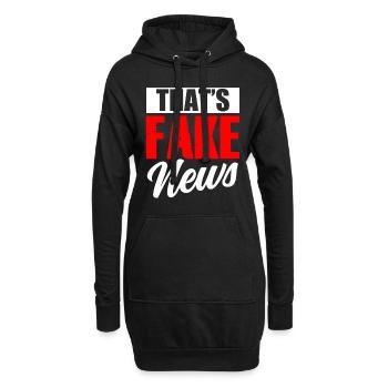 Das Sind Fake News Presserecht Pressefreiheit - Hoodie-Kleid - Schwarz - Vorne