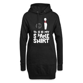 Lustiges Bowling Das ist mein Ersatz - Hoodie-Kleid - Schwarz - Vorne