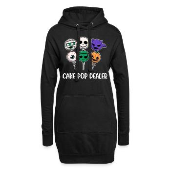 Cake Pop Dealer Cake Cadeau - Sweat-shirt à capuche long Femme - noir - Devant