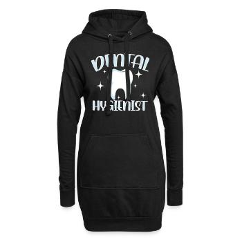 Hygiéniste dentaire Dentiste Équipe d’hygiène dentaire - Sweat-shirt à capuche long Femme - noir - Devant