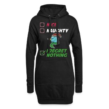 Je ne regrette rien de cadeau coquin ou mignon - Sweat-shirt à capuche long Femme - noir - Devant