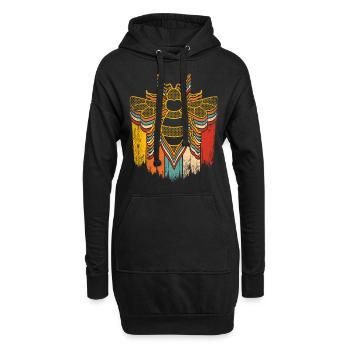 Imkerei Biene Retro Honig Bienenzucht Imker - Hoodie-Kleid - Schwarz - Vorne