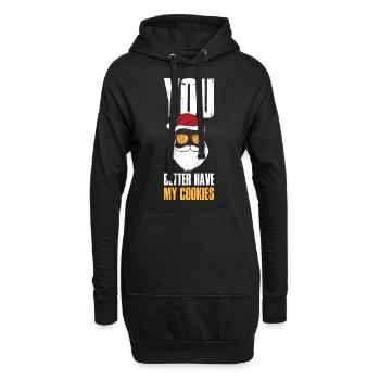 Mieux vaut avoir mes cookies Cookie Gift - Sweat-shirt à capuche long Femme - noir - Devant