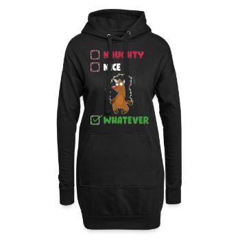 Naughty Nice Whatever Unartig oder nett Geschenk - Hoodie-Kleid - Schwarz - Vorne