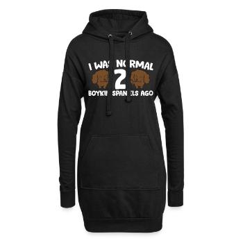 Boykin Spaniel Propriétaire I Était normal 2 Boykin - Sweat-shirt à capuche long Femme - noir - Devant