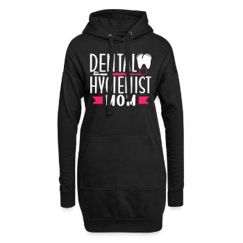 Hygiéniste dentaire Maman Dentiste Hygiéniste dentaire - Sweat-shirt à capuche long Femme - noir - Devant