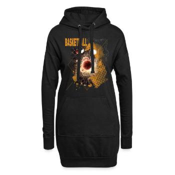 Basketteur Basketteur Dunking Sport Gold Fan - Sweat-shirt à capuche long Femme - noir - Devant