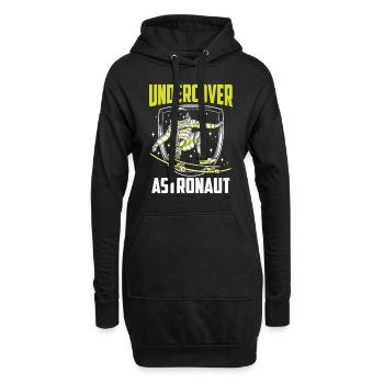 Astronaute infiltré Astronomy Space Rocket - Sweat-shirt à capuche long Femme - noir - Devant