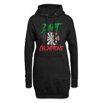 Dart Champions Dartverein Team Darts - Hoodie-Kleid - Schwarz - Vorne