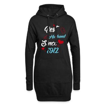 Bester Ehemann seit 1912 Hochzeit - Hoodie-Kleid - Schwarz - Vorne