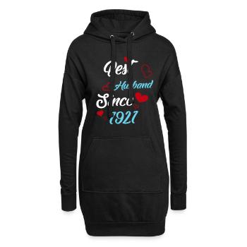 Best Husband Since 1921 Wedding - Hoodie Dress - black - Front