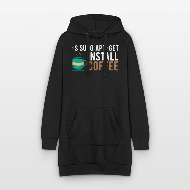 Logiciel Linux Open Source Informatique Informatique-Stu Sweat-shirt à capuche long Femme