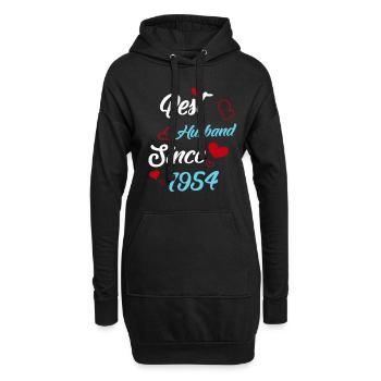 Bester Ehemann seit 1954 Hochzeit - Hoodie-Kleid - Schwarz - Vorne