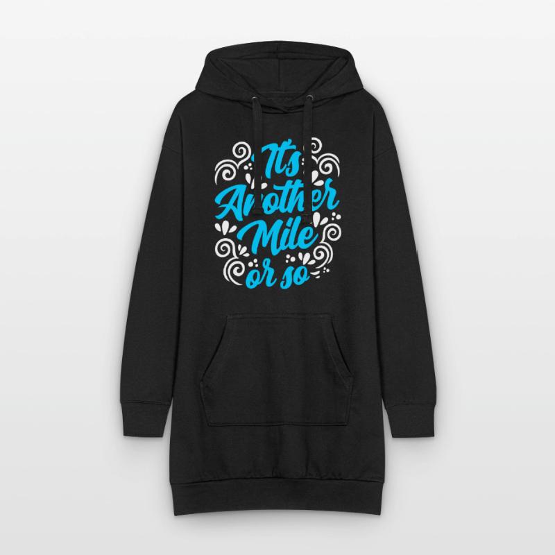 Eine Weitere Meile Oder So Halbe Meile Wanderung Hoodie-Kleid