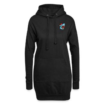 Hai verpixelte Weihnachten - Lustige - Hoodie-Kleid - Schwarz - Vorne