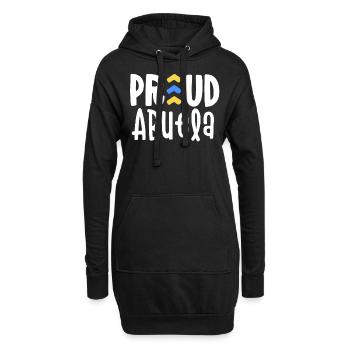 Stolze Abuela Down-Syndrom Oma Familie T21 - Hoodie-Kleid - Schwarz - Vorne