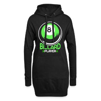 Billiard Player Lovers Billiard Pool - Sweat-shirt à capuche long Femme - noir - Devant