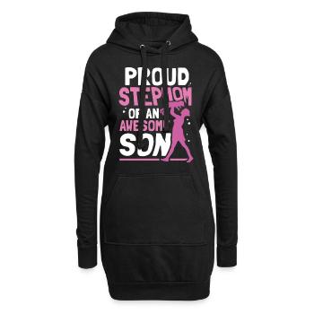 Stolze Stiefmutter Eines Großartigen Sohnes Kind - Hoodie-Kleid - Schwarz - Vorne