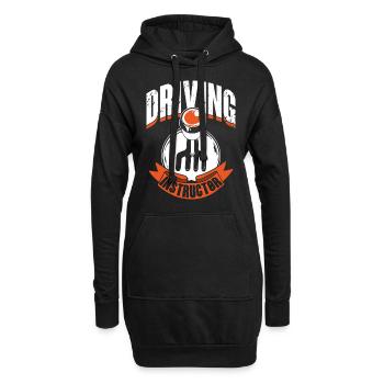 Moniteur d’auto-école École de conduite Apprenant leçon de conduite - Sweat-shirt à capuche long Femme - noir - Devant