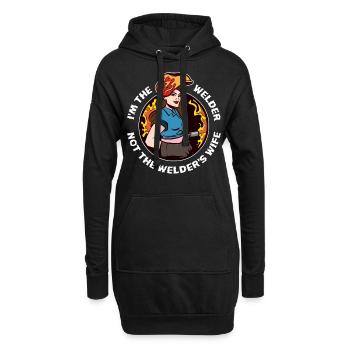 Chez The Welder Welder Gift - Sweat-shirt à capuche long Femme - noir - Devant
