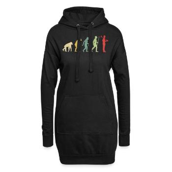 Evolución de los trabajadores de la construcción - Sweat-shirt à capuche long Femme - noir - Devant