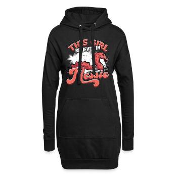 lochlochlochness geschenkidee geschenk - Hoodie-Kleid - Schwarz - Vorne