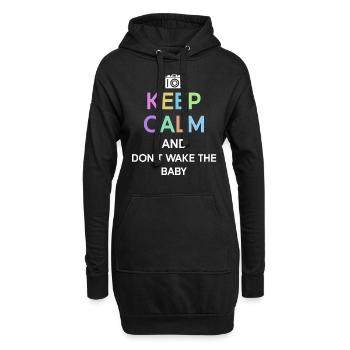 Neugeborenen Fotograf Baby Fotografie Spruch - Hoodie-Kleid - Schwarz - Vorne