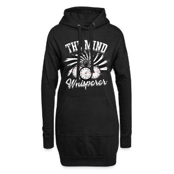 hypnose hypnotisch hypnotisieren hypnotiseur gesch - Hoodie-Kleid - Schwarz - Vorne