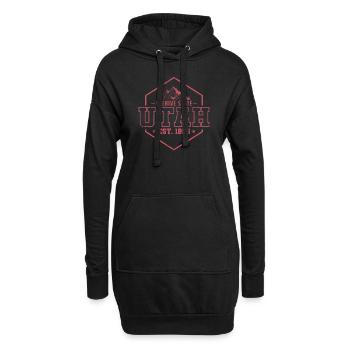 Utah Beehive State Est. 1896 USA Amerika - Hoodie-Kleid - Schwarz - Vorne