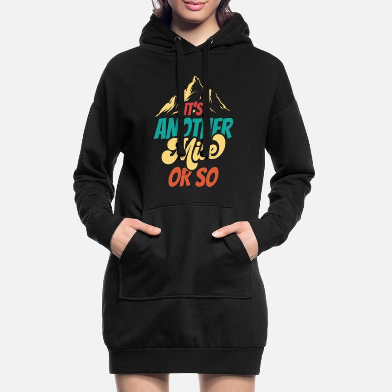 Eine Weitere Meile Oder So Wanderung Halbe Meile Hoodie-Kleid