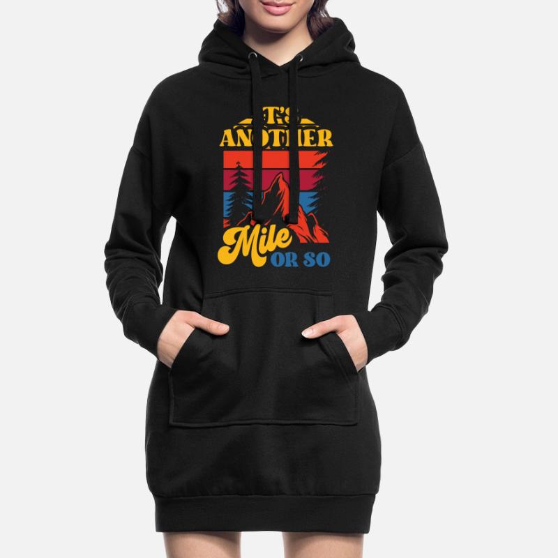 Eine Weitere Meile Oder So Wanderung Halbe Meile Hoodie-Kleid