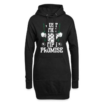 Nur Die Spitze Versprochen Billiard Billard Pool - Hoodie-Kleid - Schwarz - Vorne
