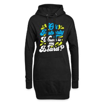 Ok Pubertät Wo Ist Mein Bart? Teenager Erwachsen - Hoodie-Kleid - Schwarz - Vorne
