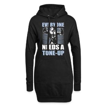 Aerobics Instructor Fitness Coach - Hoodie-Kleid - Schwarz - Vorne
