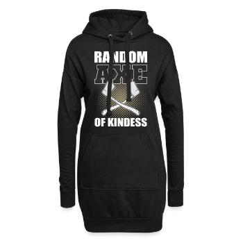 Random Axe Of Kindness Woodcutter Woodworking - Hoodie-Kleid - Schwarz - Vorne