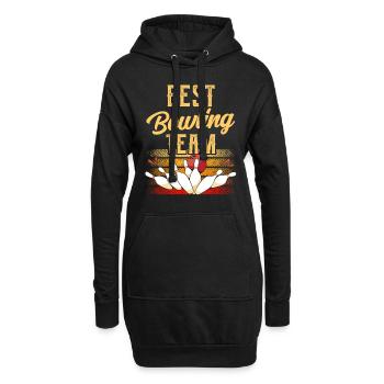 Meilleure équipe de bowling Hobby Team Bowling Bowler - Sweat-shirt à capuche long Femme - noir - Devant