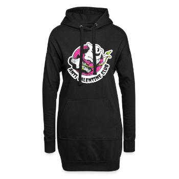 Drôle de tenue de Saint-Valentin - Anti Valentine Club - Sweat-shirt à capuche long Femme - noir - Devant