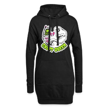Saint-Valentin - Ghost Queen - Anti Valentine - Sweat-shirt à capuche long Femme - noir - Devant