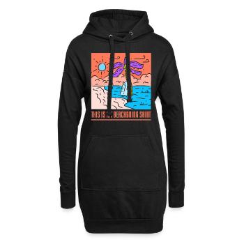 Ceci est ma chemise de plage plage vacances plage - Sweat-shirt à capuche long Femme - noir - Devant
