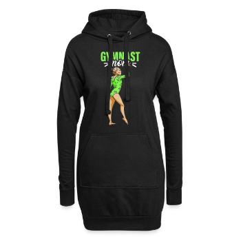 Gymnaste Maman Gymnaste Gymnastique Gymnastique Gymnastique - Sweat-shirt à capuche long Femme - noir - Devant