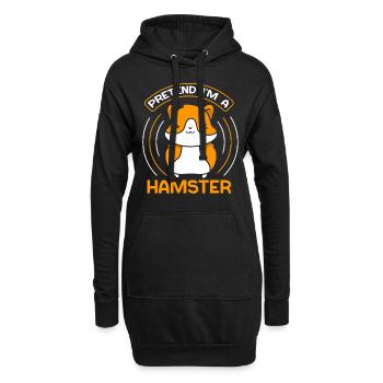So Tun Als Wäre Ich Ein Hamster Besitzer Haustier - Hoodie-Kleid - Schwarz - Vorne