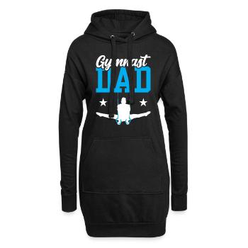 Turner Vater Gymnast Turnen Gymnastik Liebhaber - Hoodie-Kleid - Schwarz - Vorne