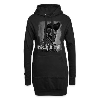 Rock'n'Roll Horror Punk Zombie Skull - Hoodie-Kleid - Schwarz - Vorne