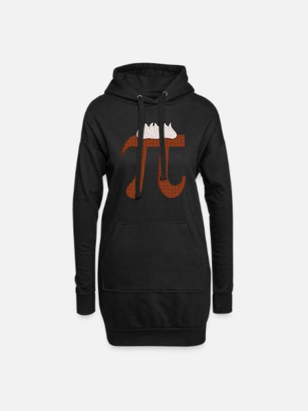 Schokoladen-Pi - Lustiger Mathelehrer zum Pi-Tag - Hoodie-Kleid - Schwarz