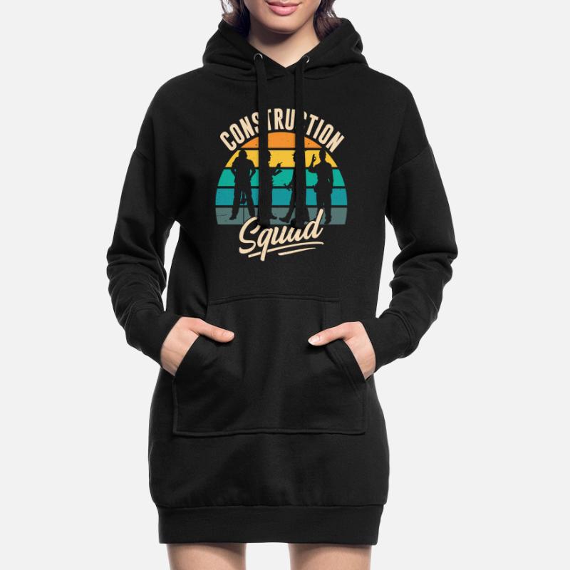 Construction Crew Construction Site Construction Workers Team Teamwork Hoodie Dress