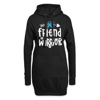 Ami d’un guerrier Équipe de soutien Cancer de la prostate - Sweat-shirt à capuche long Femme - noir - Devant